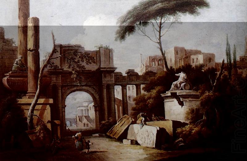 Ancient Ruins with a Great Arch and a Column fgu, ZAIS, Giuseppe